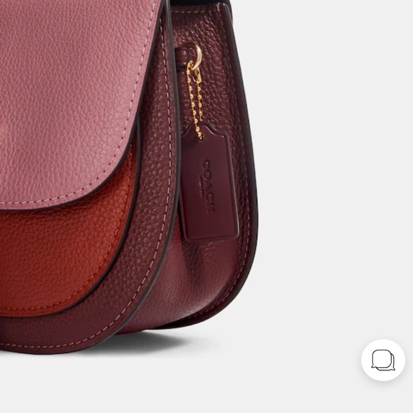 Coach Remi Saddle Bag In Colorblock 1330 - Picture 7 of 17
